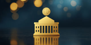 Imagem com formato jornalístico sobre o interesse de instituições em ETFs de criptomoedas