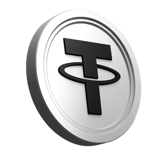 Imagem com a moeda Tether USDT na secção informativa da plataforma